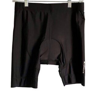 Kyodan Padded Bicycle Shorts Solid Black Size Medium NEW